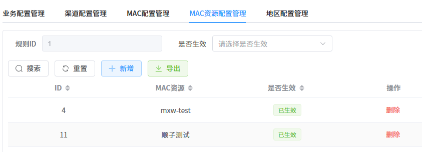 MAC资源配置管理